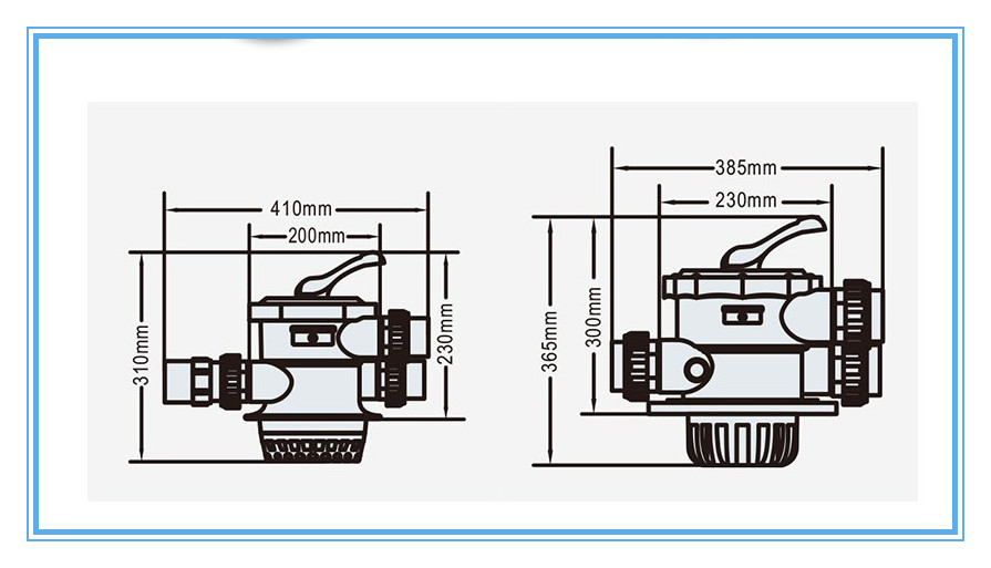 水上樂園設備-六位多向閥沙缸頭 水上樂園設備-六位多向閥沙缸頭